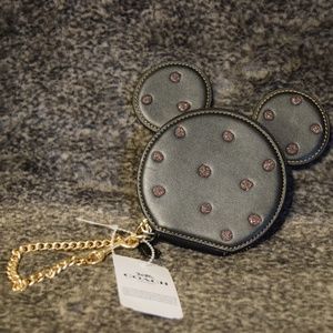 New Coach Minnie Mouse Coin Purse